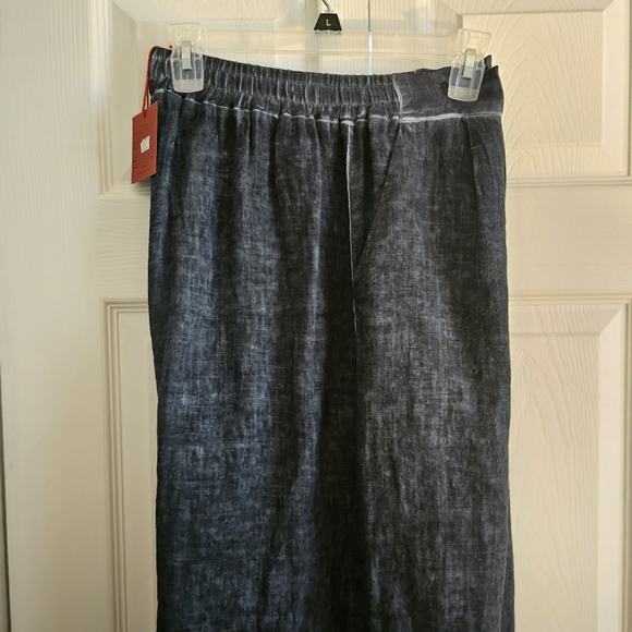 NWT blue Inizio Hand-Dyed linen pants by Porto LLC sz XL - Picture 6 of 12